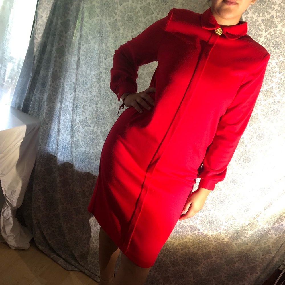 Casual Red Dress TONI Petite